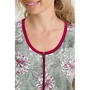 Халат женский №37002 кулирка (р-ры: 48-56) хаки