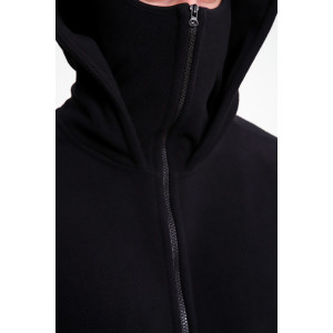 Худи мужское №36992 флис (р-ры: 46-52) черный