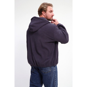 Худи мужское №36992 флис (р-ры: 46-52) серый