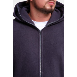 Худи мужское №36992 флис (р-ры: 46-52) серый