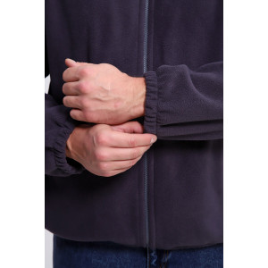 Худи мужское №36992 флис (р-ры: 46-52) серый