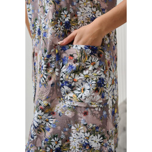 Халат женский №21618 кулирка (р-ры: 46-62) бежевый