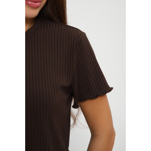 Костюм двойка женский №85557 лапша (р-ры: 42-56) шоколадный Костюм двойка женский №85557 лапша (р-ры: 42-56) шоколадный