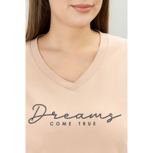 Костюм двойка женский "Наследие-2" кулирка (р-ры: 48-58) бежевый