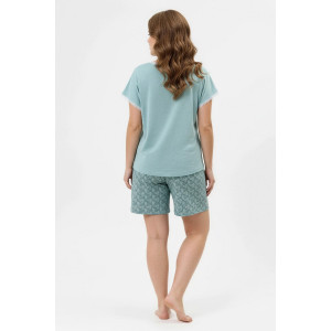 Пижама женская "Луна-2" кулирка (р-ры: 48-58) светло-зеленый