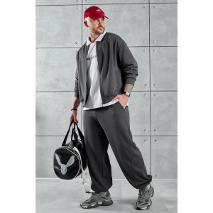 Костюм двойка мужской "Лининг-3" лининг (р-ры: 48-58) графитовый