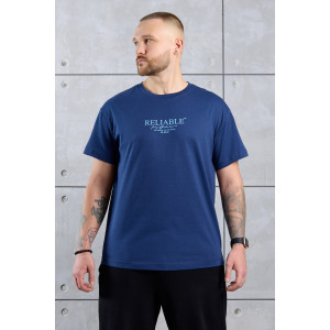 Футболка мужская "Джек-2" кулирка (р-ры: 48-58) темно-синий