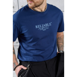 Футболка мужская "Джек-2" кулирка (р-ры: 48-58) темно-синий