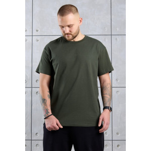 Футболка мужская "Джек-1" кулирка (р-ры: 48-58) темно-зеленый