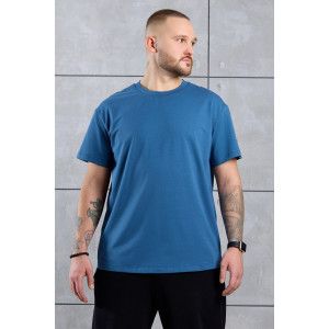 Футболка мужская "Арчи-1" кулирка с лайкрой (р-ры: 48-58) индиго