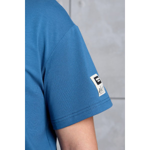 Футболка мужская "Арчи-1" кулирка с лайкрой (р-ры: 48-58) индиго