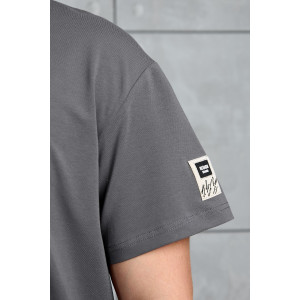 Футболка мужская "Арчи-1" кулирка с лайкрой (р-ры: 48-58) серый