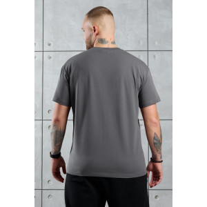 Футболка мужская "Арчи-1" кулирка с лайкрой (р-ры: 48-58) серый