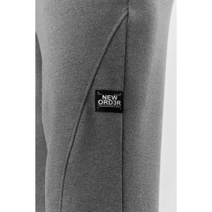 Брюки мужские "Акс" футер 2-х нитка с лайкрой (р-ры: 48-58) серый