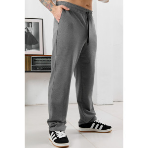 Брюки мужские "Акс" футер 2-х нитка с лайкрой (р-ры: 48-58) серый