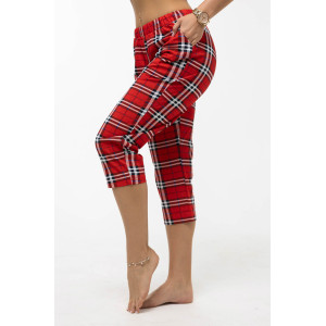 Костюм двойка женский 1470/7 кулирка (последний размер) синий-красный 44