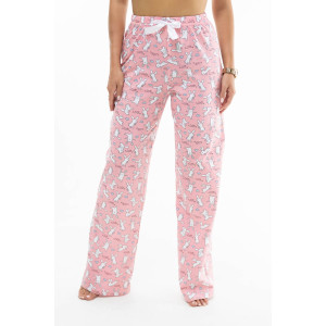 Костюм двойка женский 2000/1 кулирка (последний размер) белый-розовый 54