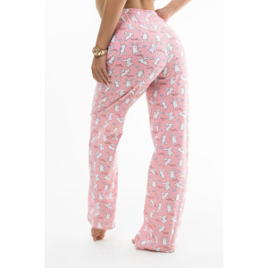 Костюм двойка женский 2000/1 кулирка (последний размер) белый-розовый 54