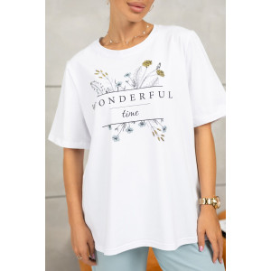 Костюм двойка женский 2064/1 кулирка-футер (последний размер) белый-ментол 48,50