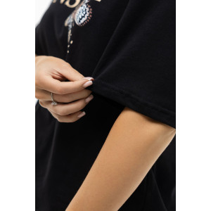 Костюм двойка женский 1958/1 кулирка (последний размер) черный-2 54