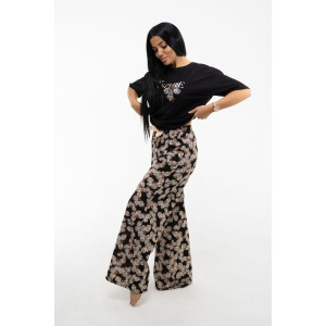 Костюм двойка женский 1958/1 кулирка (последний размер) черный-2 54