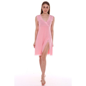 Сорочка женская "Капелька Р" вискоза (последний размер) розовый 42,44,50