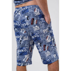 Костюм двойка мужской 2326-К "Техно" трикотажное полотно (последний размер) синий 52,54