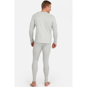 Кальсоны мужские 1321-08 (термобелье) рибана с начесом (последний размер) серый меланж 46,50