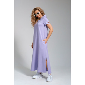 Платье-мантия женское 970 кулирка с лайкрой пенье (последний размер) лиловый 44,50,54,58
