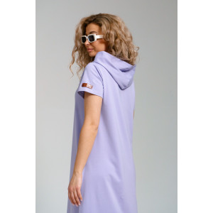 Платье-мантия женское 970 кулирка с лайкрой пенье (последний размер) лиловый 44,50,54,58