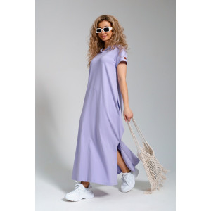 Платье-мантия женское 970 кулирка с лайкрой пенье (последний размер) лиловый 44,50,54,58