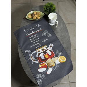 Набор кухонный из 4-х полотенец рогожка "Чайный гороскоп" Набор кухонный из 4-х полотенец рогожка "Чайный гороскоп"