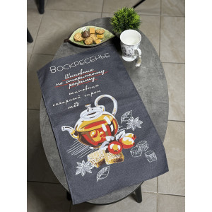 Набор кухонный из 4-х полотенец рогожка "Чайный гороскоп" Набор кухонный из 4-х полотенец рогожка "Чайный гороскоп"