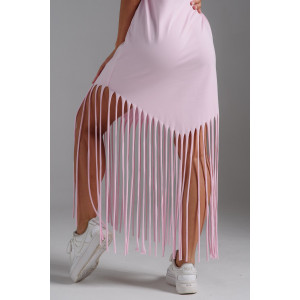 Платье женское №7477 кулирка с лайкрой (р-ры: 42-56) розовый