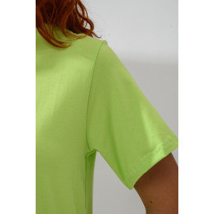 Платье женское №7477 кулирка с лайкрой (р-ры: 42-56) зеленый неон