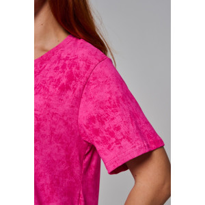 Платье женское №7477 кулирка с лайкрой (р-ры: 42-56) розовый винтаж