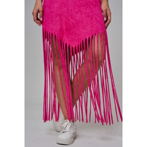 Платье женское №7477 кулирка с лайкрой (р-ры: 42-56) розовый винтаж