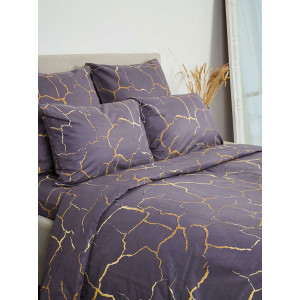 Наволочка на молнии бязь "Кракле" серый (последний размер) 50х70