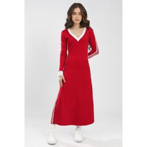 Платье женское SP1808CH трикотаж стрейч (р-ры: 42-48) красный