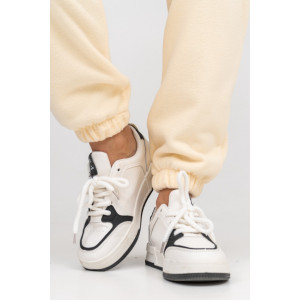 Костюм двойка женский 962 флис пенье антипилинг (последний размер) молочный 50