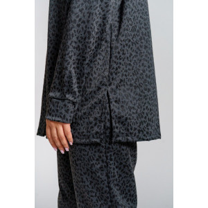 Костюм двойка женский 975 жаккард (последний размер) темно-серый 56