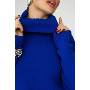 Свитер женский СВТ-001ВЗ вязаное полотно (последний размер) электрик М