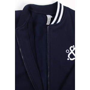 Бомбер детский SP2214 трикотаж стрейч (р-ры: 140-164) синий Бомбер детский SP2214 трикотаж стрейч (р-ры: 140-164) синий