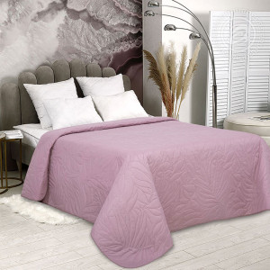 Покрывало полисатин ультрастеп "Сиреневый" с кантом