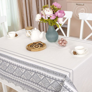 Скатерть из рогожки "Мережка"