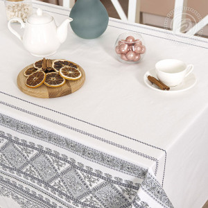 Скатерть из рогожки "Мережка"