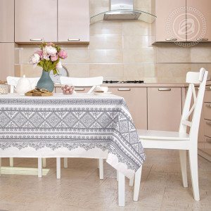 Скатерть из рогожки "Мережка"