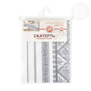 Скатерть из рогожки "Мережка"