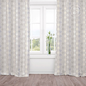 Штора для гостиной с подхватом рогожка "Эстетик"