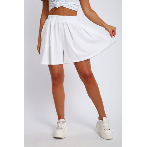 Юбка-шорты женская "Леди" хлопок с лайкрой (р-ры: 40-54) белый